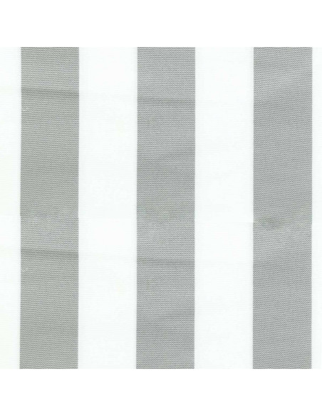 Liegestuhlstoff - Weiß und Grau