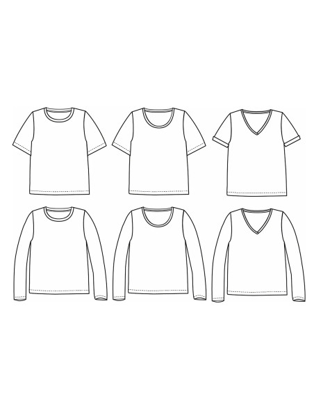 T-Shirt-Schnittmuster Tanger - Ikatee