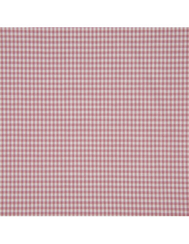 Vichy-Stoff mit kleinen Karos - Altrosa