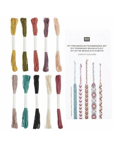 Brasilianisches Armband-Kit - Erdige Farben