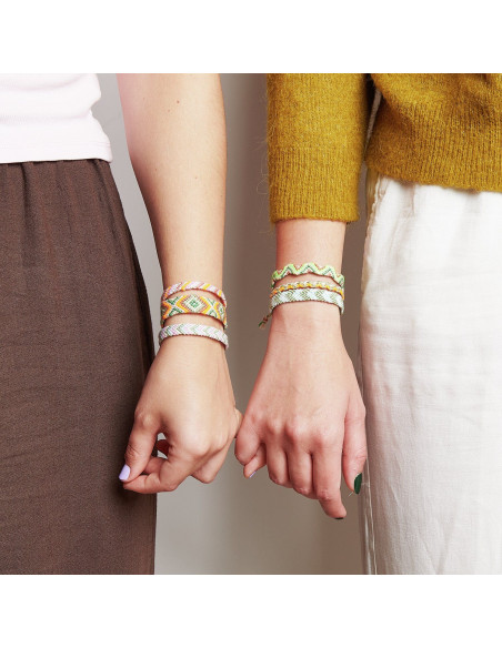 Brasilien-Armband-Set - Neon-Mischfarben