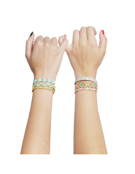 Brasilien-Armband-Set - Neon-Mischfarben
