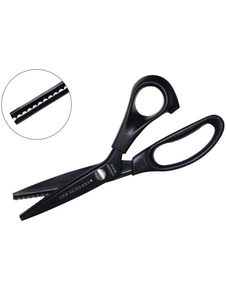 Schwarze Zickzackschere Midnight 23 cm LDH