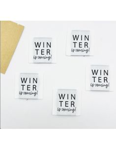 Satz von 5 gewebten Aufnähern zum Annähen Winter is coming 2