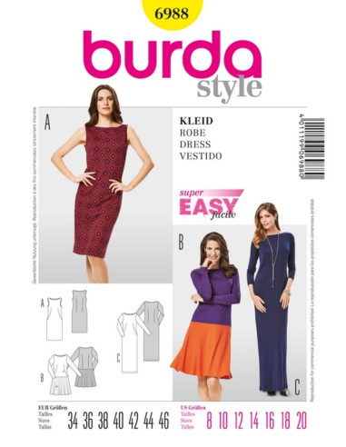 Kleidmuster - Burda 6988