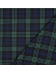 Schottisches Tartan-Gewebe - Blau und Grün
