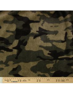 Kunstfellstoff Tarnmuster - Khaki 2
