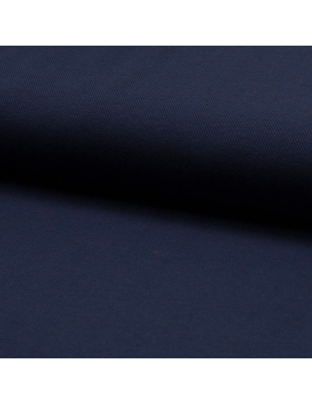 Piqué-Baumwollstoff für Poloshirts - Marineblau