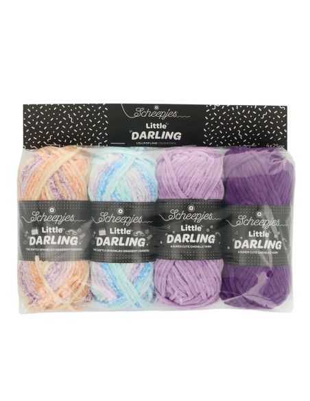 Beutel mit 4 Knäueln Scheepjes Little Darling Sprinkled - Lollipop Lane