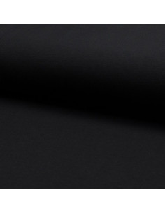 Piqué-Baumwollstoff für Poloshirts - Schwarz