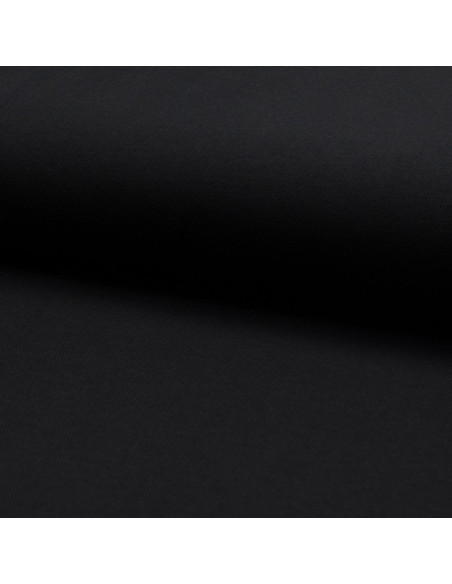 Piqué-Baumwollstoff für Poloshirts - Schwarz