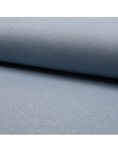 Glitzernder Sweatstoff - Himmelblau