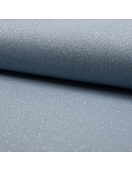 Glitzernder Sweatstoff - Himmelblau