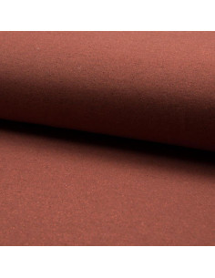Glitzernder Sweatstoff - Terrakotta