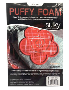 3er-Pack 3D Puffy Schaumstoffblätter 3 mm für Stickerei - Weiß