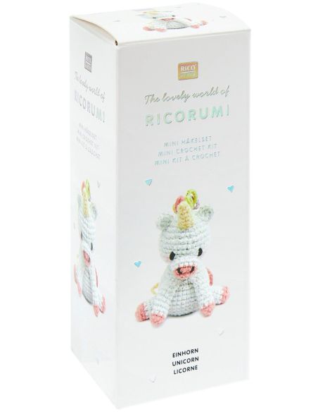 Mini-Häkelset Ricorumi - Einhorn