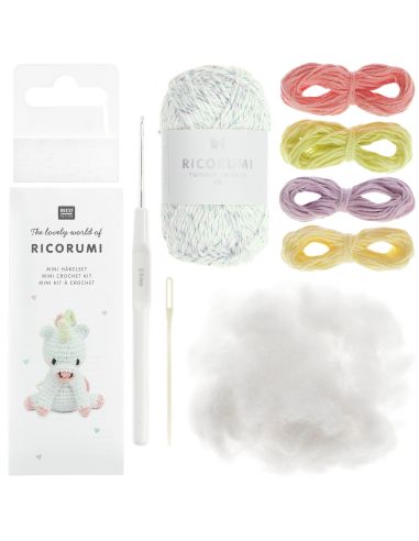 Mini-Häkelset Ricorumi - Einhorn
