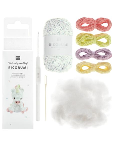 Mini-Häkelset Ricorumi - Einhorn