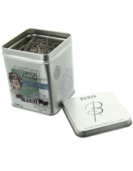 Schachtel mit 500 g extra-feinen Nadeln Bohin