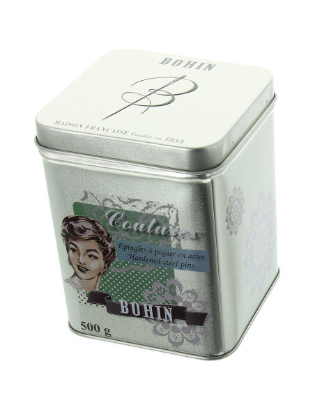 Schachtel mit 500 g extra-feinen Nadeln Bohin