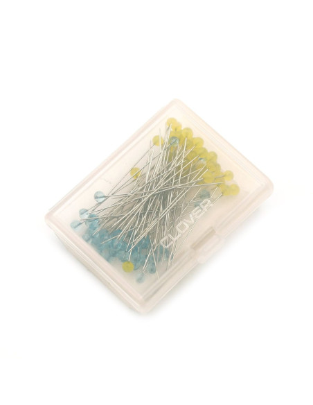 Schachtel mit 100 ultrafeinen Stecknadeln für Patchwork von Clover