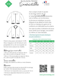 Herrenjackenschnittmuster l'Irrésistible - Les BG 2