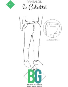 Chino-Hosenmuster für Herren Le Culotté - Les BG
