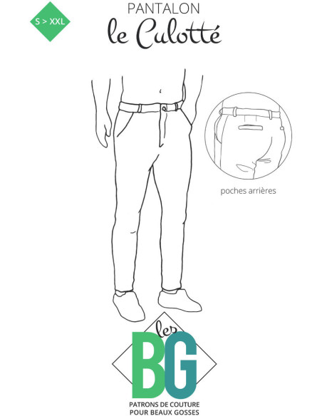 Chino-Hosenmuster für Herren Le Culotté - Les BG