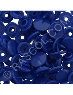 Beutel mit 25 runden KAM Harzdruckknöpfen - Marineblau