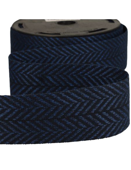 Galon chevrons - Bleu marine et noir