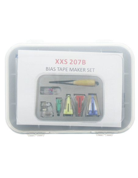 Deluxe Schrägbandgerät-Set 6-in-1 mit Ahle und Nähfuß