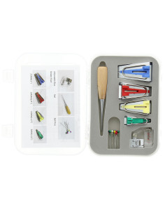 Deluxe Schrägbandgerät-Set 6-in-1 mit Ahle und Nähfuß 2