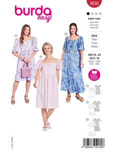 Patron de robe - Burda 5630