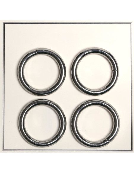 Gebrochene Ringe für Taschen 30 mm - Silber