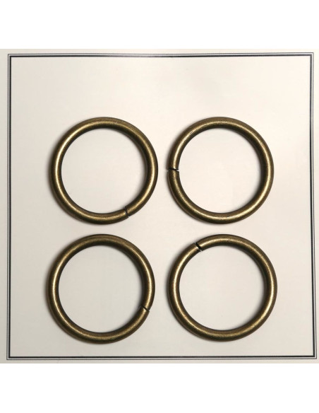 Gebrochene Ringe für Taschen 30 mm - Bronze