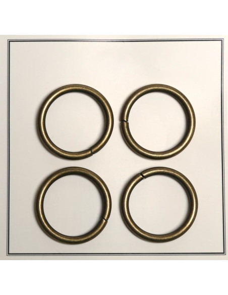 Gebrochene Ringe für Taschen 28 mm - Bronze