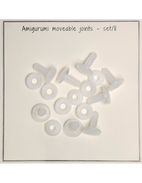 Set mit 8 beweglichen Gelenken 15 mm für Amigurumis