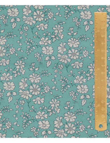 Tissu Liberty - Capel bleu turquoise