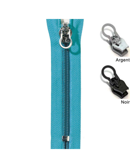 Ersatzschieber zum Aufklipsen ZlideOn 8C für Reißverschluss mit spiralförmigen Nylonzähnen