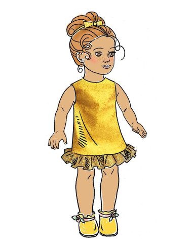 Puppenkleidermuster 46 cm - Butterick 6645
