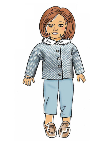 Puppenkleidermuster 46 cm - Butterick 6645