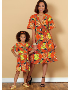 Kleid- und Gürtelmuster - Butterick 6654