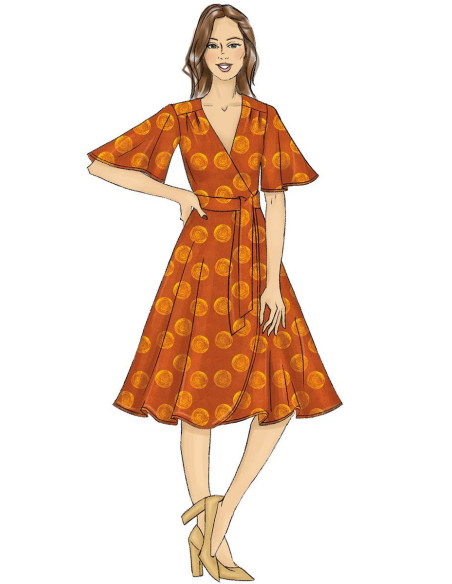 Kleid- und Gürtelmuster - Butterick 6654