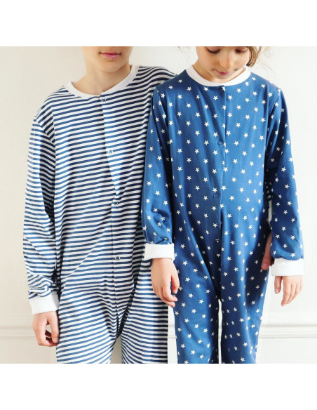 Gaby Unisex Overall-Schlafanzug Schnittmuster - Ikatee