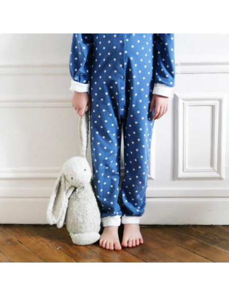 Gaby Unisex Overall-Schlafanzug Schnittmuster - Ikatee