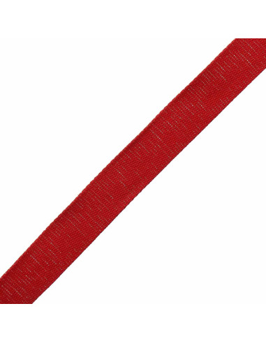 Glitzernder Baumwollgurt für Tasche - Rot