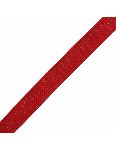 Glitzernder Baumwollgurt für Tasche - Rot