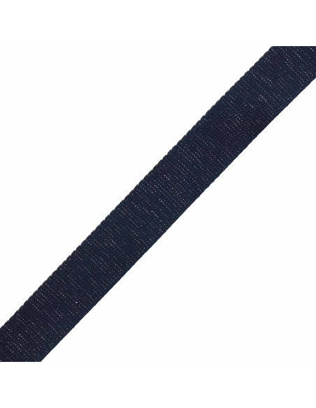 Glitzernder Baumwollgurt für Tasche - Marineblau