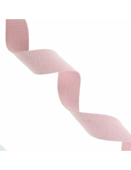 Glitzernder Baumwollgurt für Tasche - Rosa