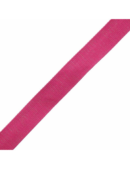 Glitzernder Baumwollgurt für Tasche - Fuchsia